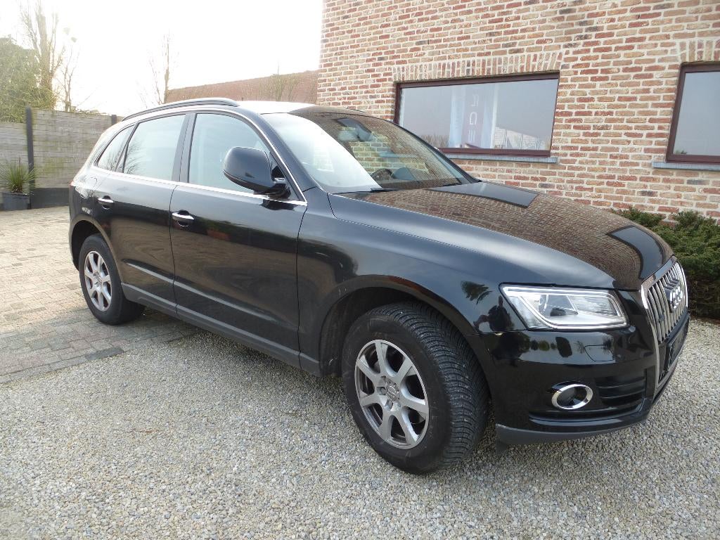 Audi Q 5 Quattro tdi, Auto's, Audi, Testrit aan huis, 4 cilinders, Zwart, Leder