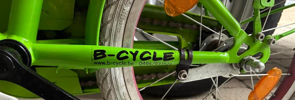 Groene kinderfiets van B-cycle, Fietsen en Brommers, Ophalen, Gebruikt