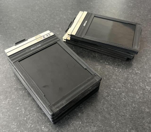 Filmhouders 4x5 inch, Audio, Tv en Foto, Fotocamera's Analoog, Ophalen of Verzenden, Gebruikt