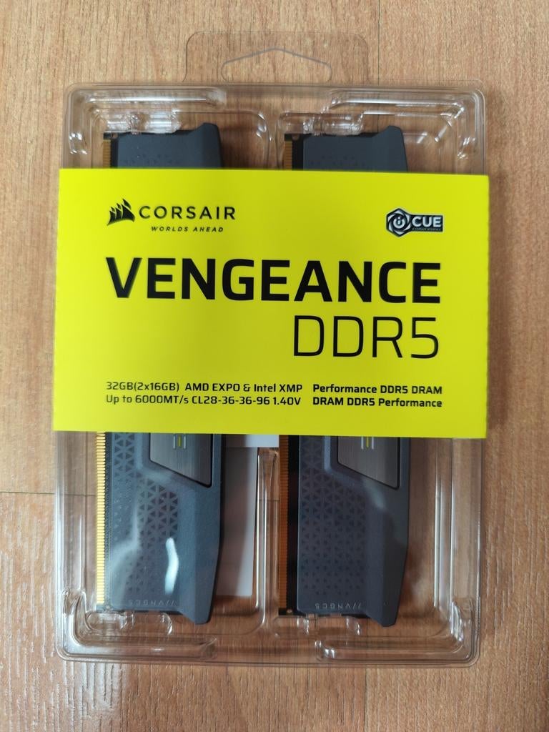 Corsair DDR5 32GB (2x16GB) 6000 MHz CL28 – NEUF ET SCELLÉ, Informatique & Logiciels, Mémoire RAM, Neuf, 32 GB, Enlèvement ou Envoi