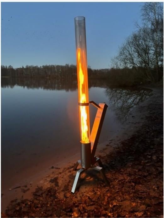 Nieuwe tuinkachel tuinhaard op pellets, Jardin & Terrasse, Paniers de feu, Enlèvement