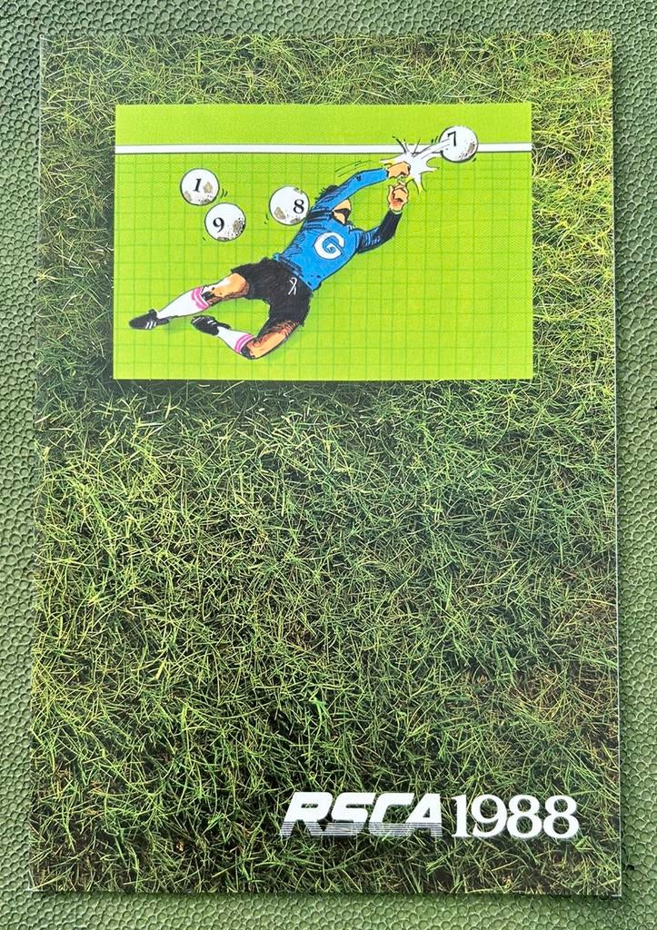 officiële RSCA-wenskaart voor het jaar 1988, Verzamelen, Ophalen of Verzenden, Gebruikt