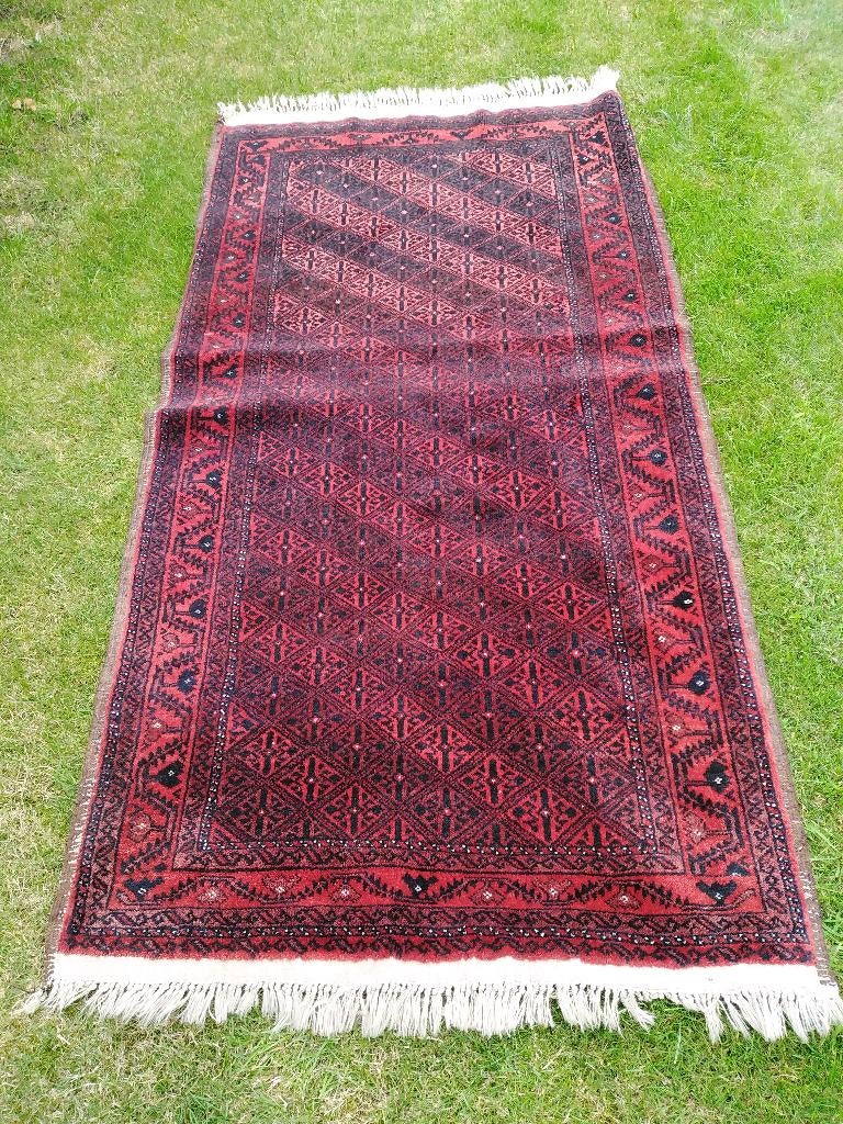 Tapis d'Iran, Maison & Meubles, Ameublement | Tapis & Moquettes, Utilisé, 50 à 100 cm, 150 à 200 cm, Rectangulaire, Gris, Rouge