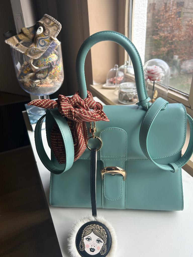 Handtas Delvaux Brilliant authentiek, Ophalen of Verzenden, Zo goed als nieuw, Blauw, Handtas