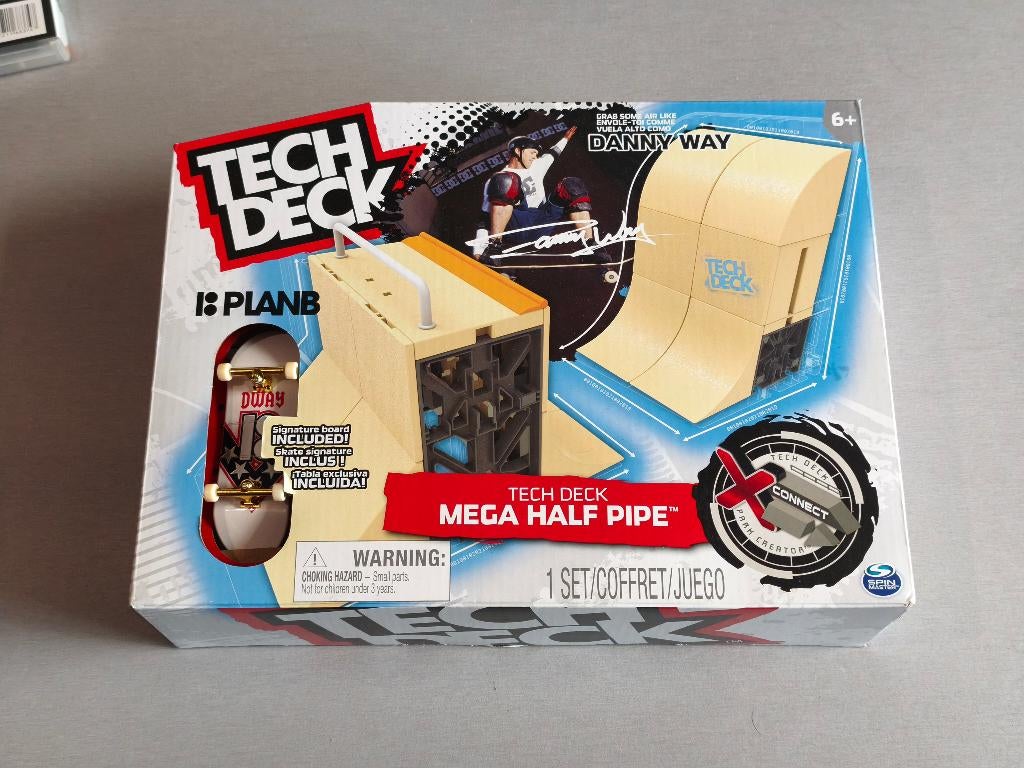 Tech Deck Mega Half Pipe – Plan B Danny Way – Nieuw in doos, Ophalen of Verzenden, Nieuw, Jongen of Meisje