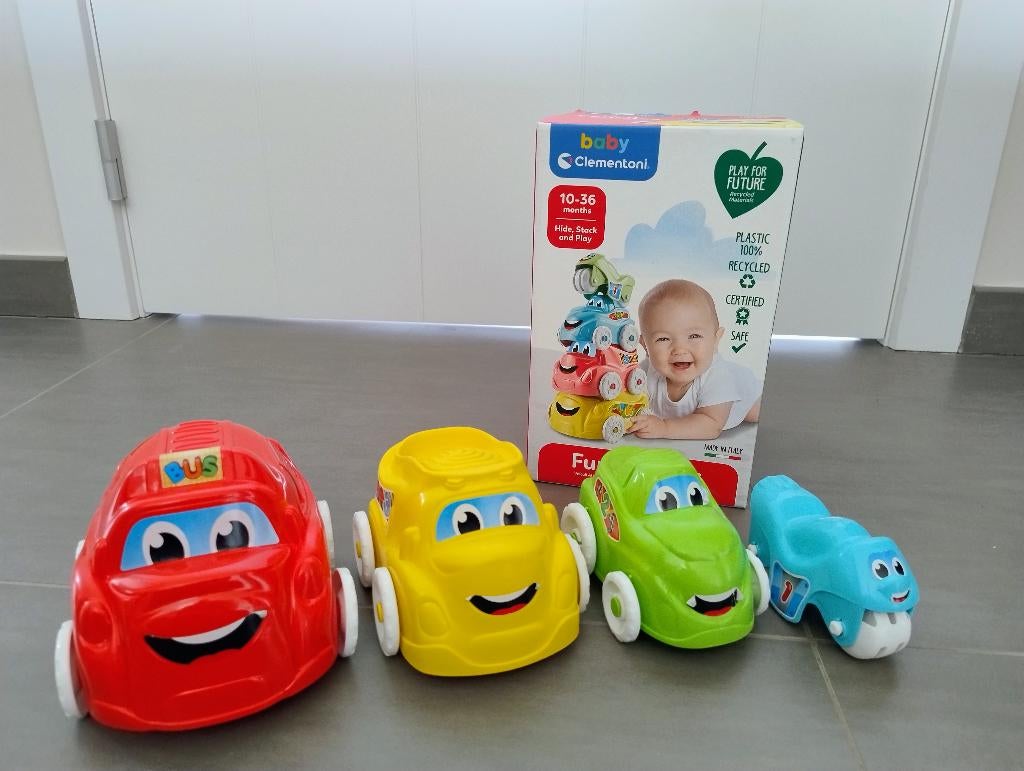 Clementoni baby fun vehicles, Kinderen en Baby's, Speelgoed | Babyspeelgoed, Ophalen, Gebruikt