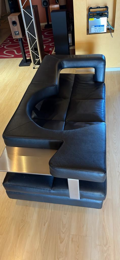 Canapé en cuir vintage Formenti, Enlèvement, Comme neuf