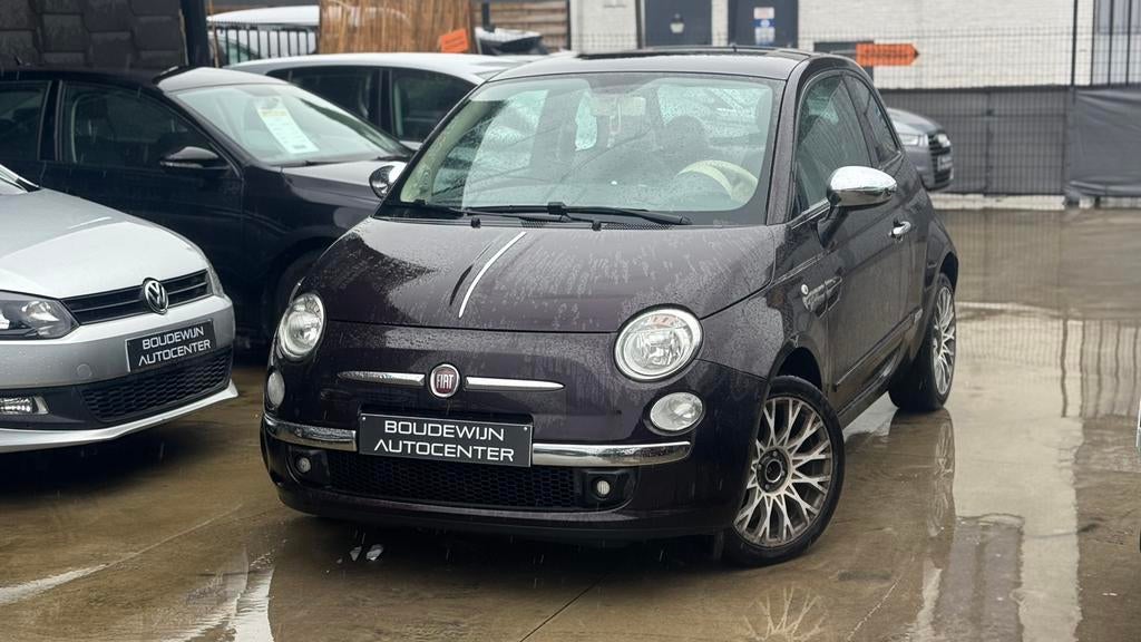 Fiat 500 1.2Benzine 2012 147.xxxkm Topstaat Garantie, Auto's, Fiat, Voorwielaandrijving, Stof, Zwart, Overige kleuren