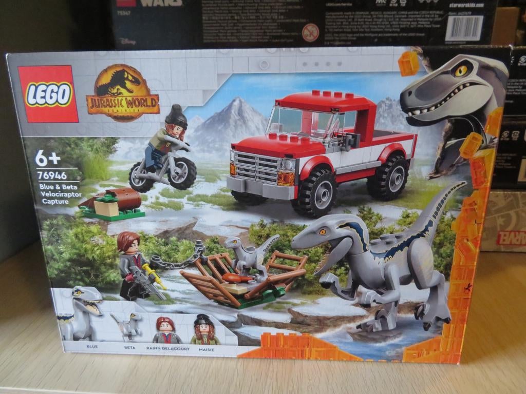 Lego Jurassic World 76946 Blue & Beta Velociraptor Capture, Ophalen of Verzenden, Nieuw, Complete set, Lego