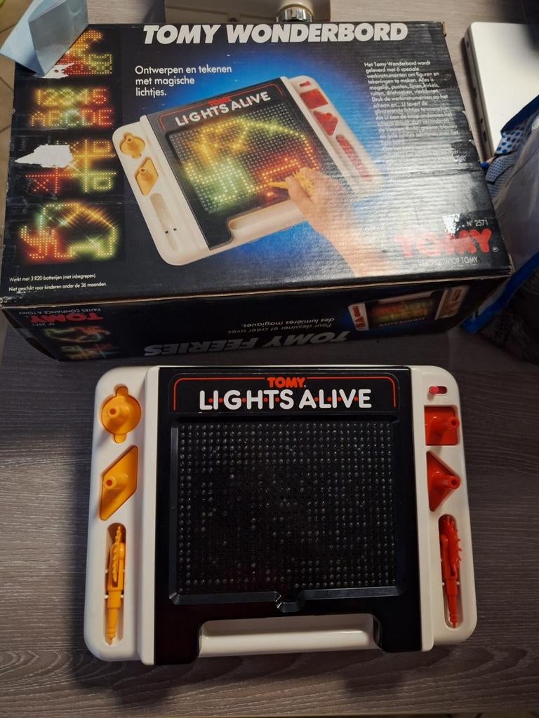 Vintage tomy wonderbord lights alive, Enlèvement ou Envoi