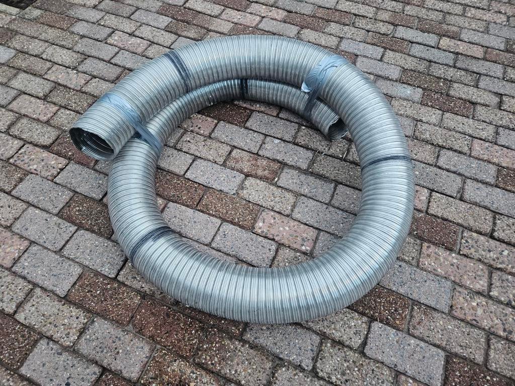 Inox flexibel dubbelwandig 180mm en 3,6 m lang, Doe-het-zelf en Bouw, Ophalen, Nieuw, Inox, 2 tot 4 meter