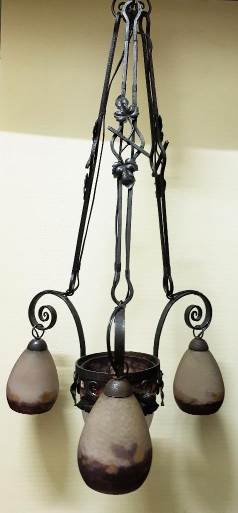 Lustre Art Déco - Degué., Antiquités & Art, Enlèvement ou Envoi