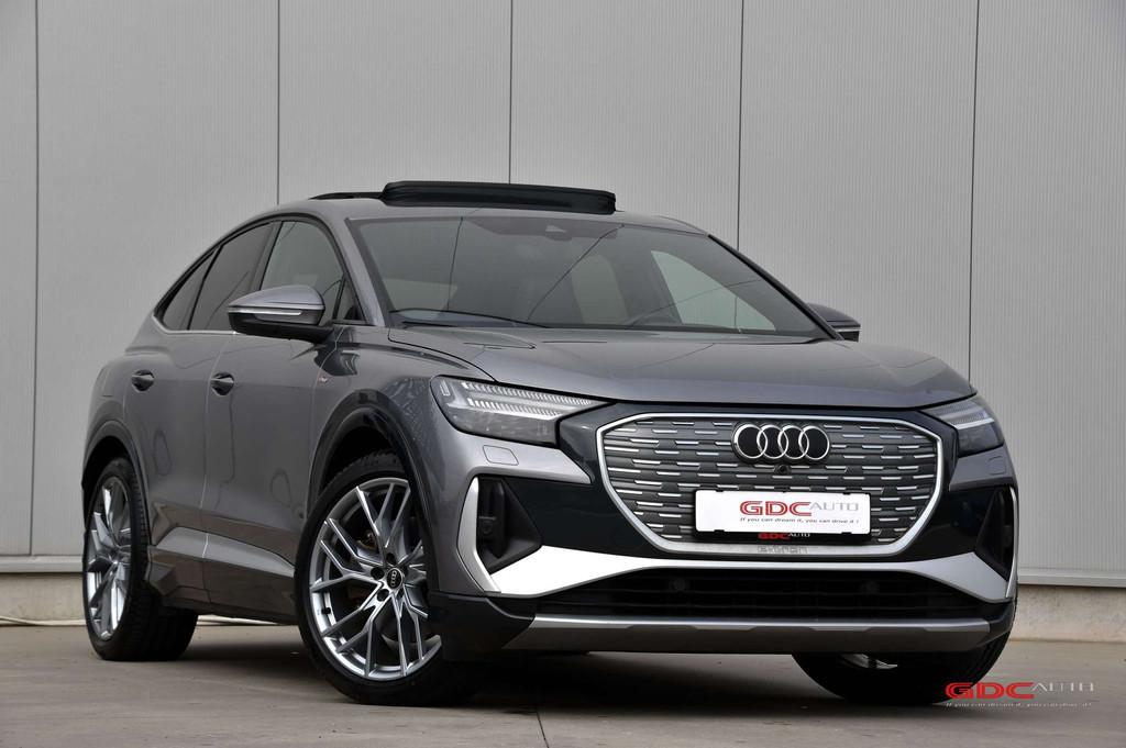Audi Q4 e-tron Q4 e-Tron 45 Quattro S line I Pano I S Stoele, Autos, Cuir, Argent ou Gris, Achat, https://public.car-pass.be/vhr/e65387a2-8b0c-4394-8e9b-9e8f6b8f3749