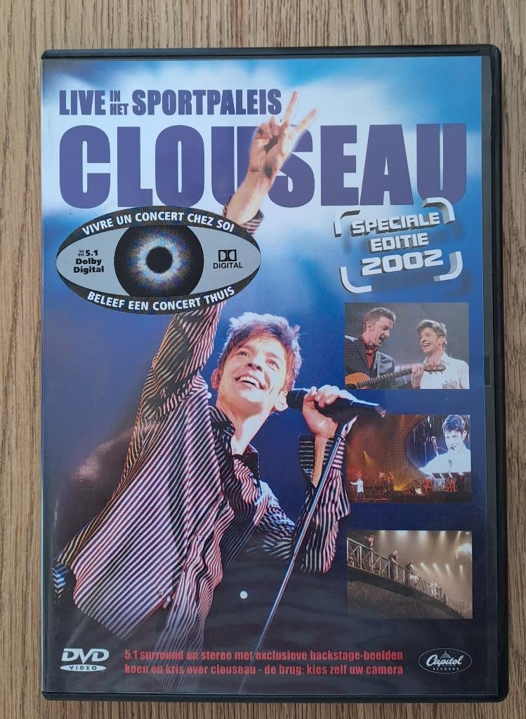 DVD - Clouseau Live In Het Sportpaleis 2002, Cd's en Dvd's, Alle leeftijden, Ophalen of Verzenden, Zo goed als nieuw, Muziek en Concerten