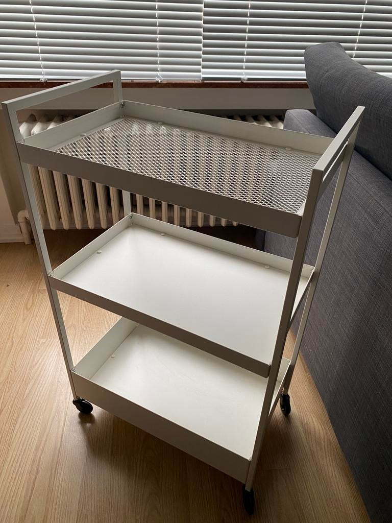 Ikea Desserte, blanc, Enlèvement, Utilisé