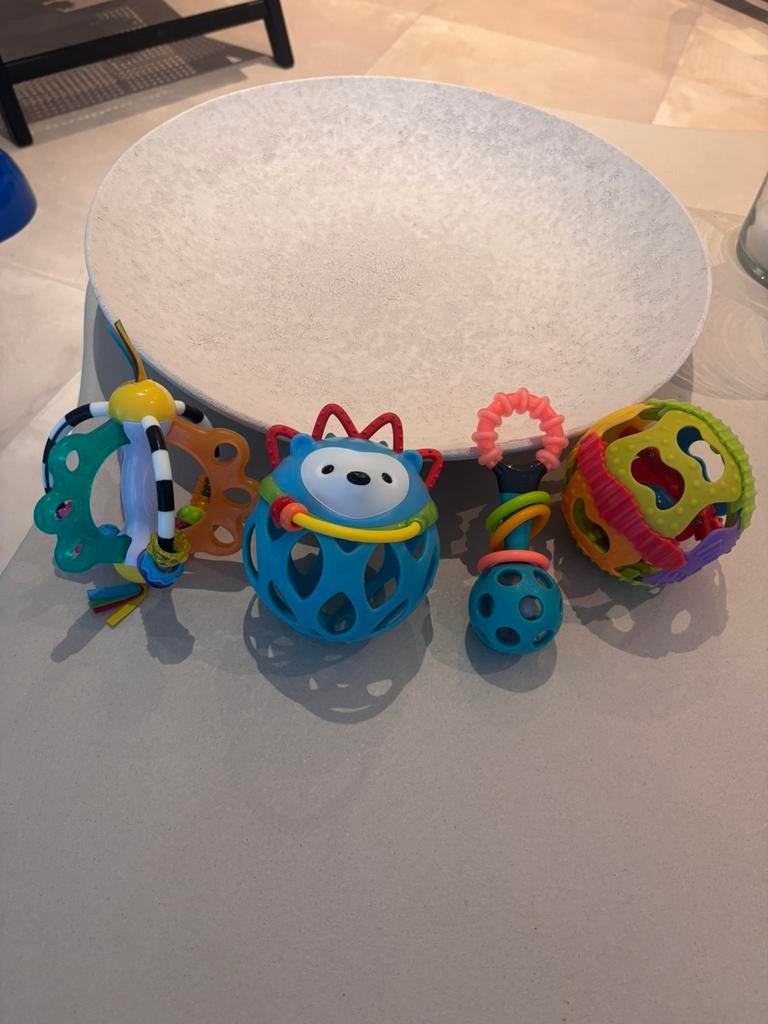 Rammelaar & bijtring in 1, Ophalen, Zo goed als nieuw, Rammelaar