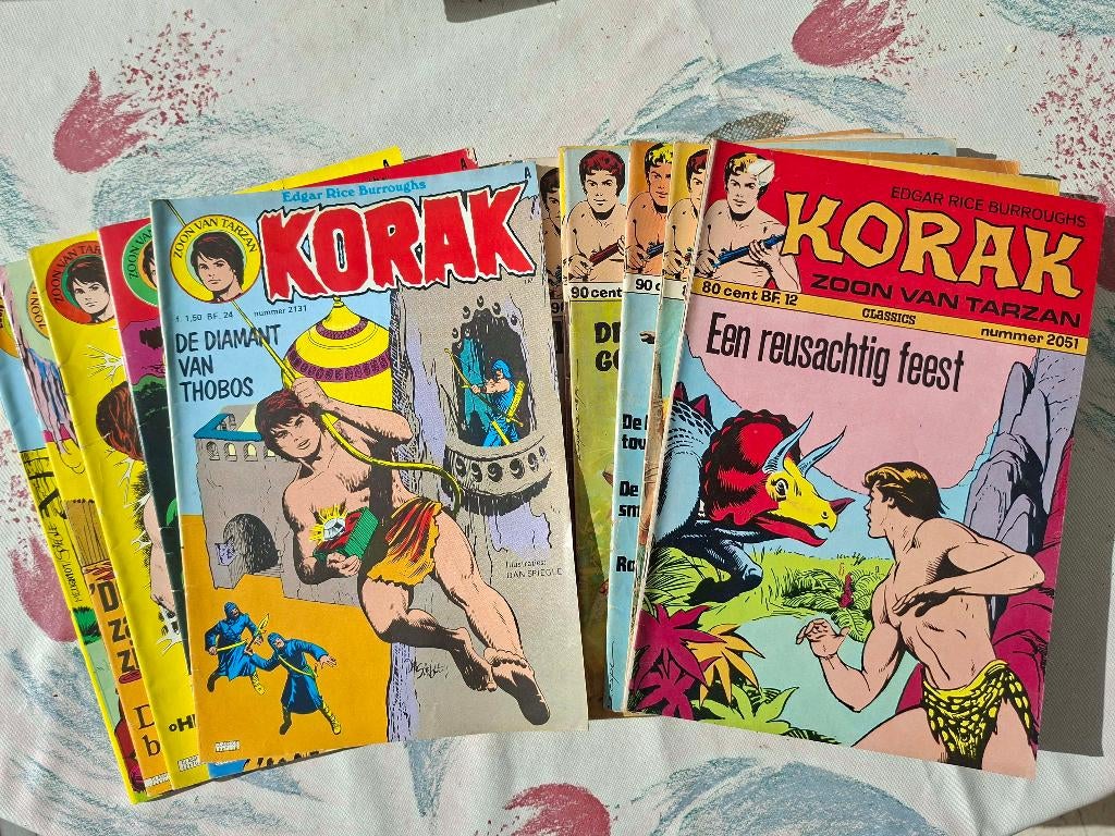 Strips "KORAK zoon van tarzan" (jaren '70) (verzamelaar), Boeken, Strips | Comics, Zo goed als nieuw, Meerdere comics, Ophalen of Verzenden
