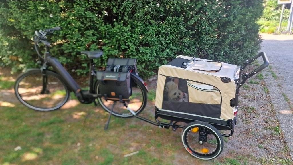 Wandel/fietskar voor hond(en), Fietsen en Brommers, Ophalen