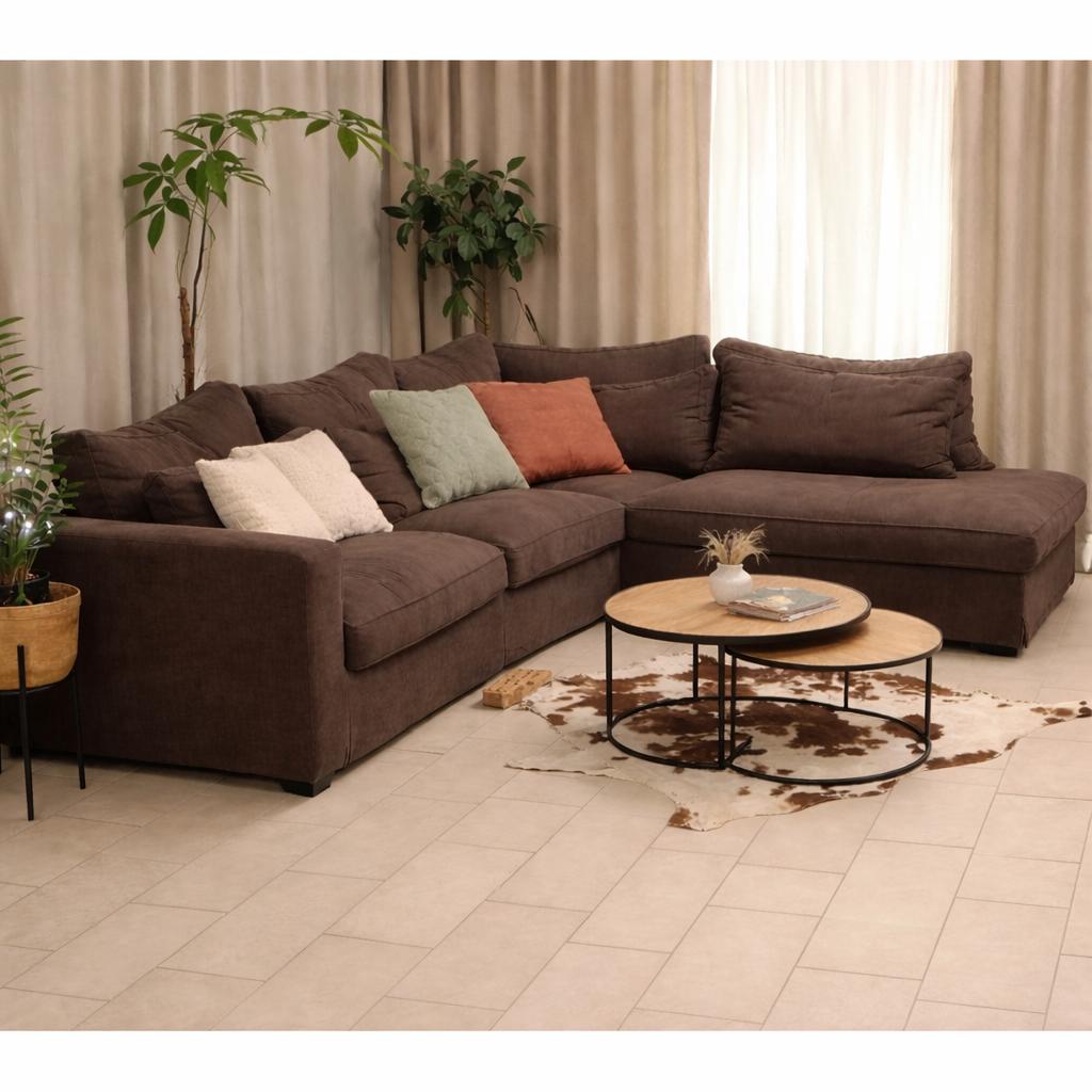 Heerlijke hoekzetel/ loungebank , hoezen wasbaar, Huis en Inrichting, Ophalen, Gebruikt, Cloudstyle, 300 cm of meer