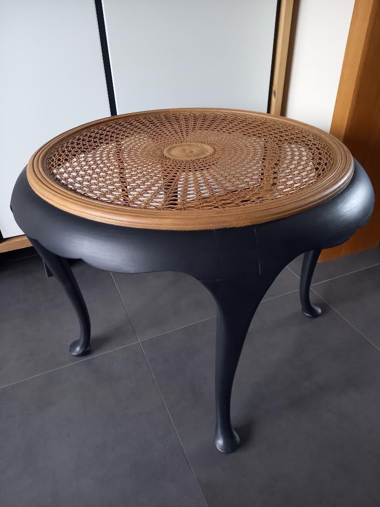 Table basse en rotin, Maison & Meubles, Tables | Tables de salon, Comme neuf, 50 à 75 cm, 50 à 100 cm, 50 à 100 cm, Rond, Enlèvement