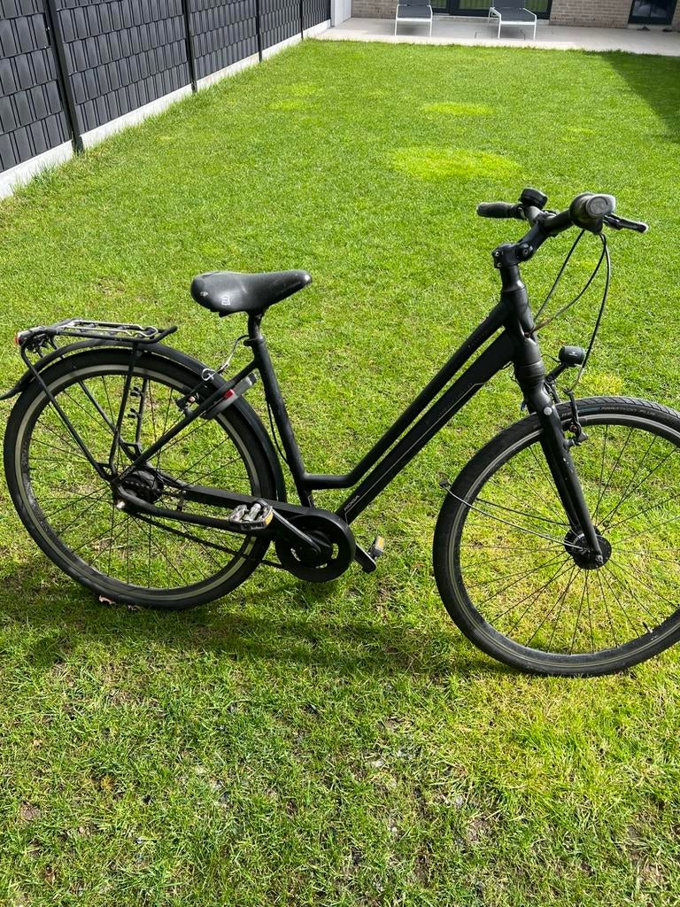 Zwarte koga fiets, Fietsen en Brommers, Ophalen, Minder dan 10 versnellingen, Gebruikt, 26 inch