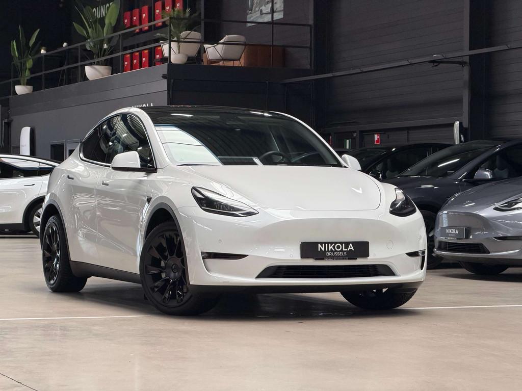 Tesla Model Y LONG RANGE - ALL WHEEL DRIVE - FULL PAINT PROT, Auto's, Wit, 5 zetels, SUV of Terreinwagen, USB
