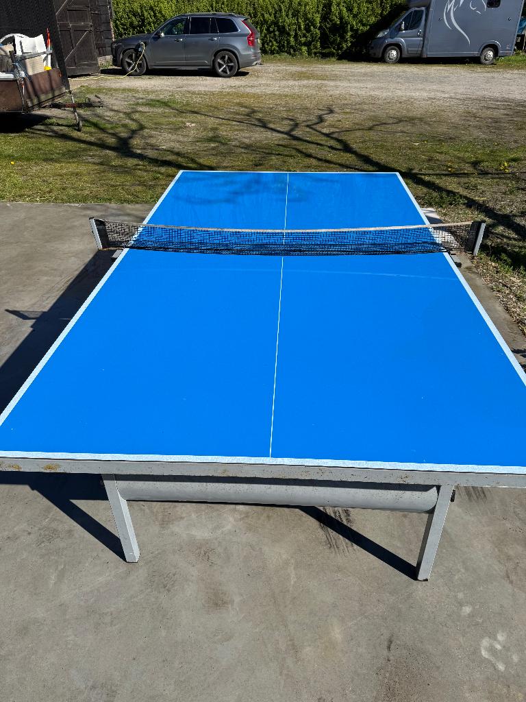 Outdoor pingpongtafel Inesis, Sport en Fitness, Tafeltennis, Ophalen, Gebruikt, Tafel Outdoor, Verrijdbaar
