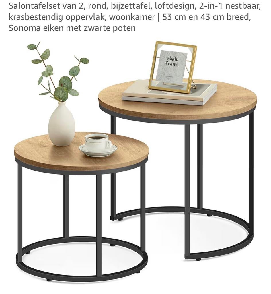 Salontafel, Ophalen, Nieuw, Rond