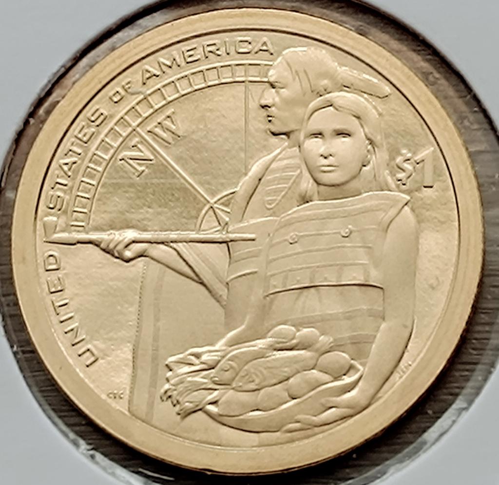 munt USA 1 dollar 2014S : proof:Inheemse gastvrijheid, Timbres & Monnaies, Monnaies | Amérique, Enlèvement ou Envoi