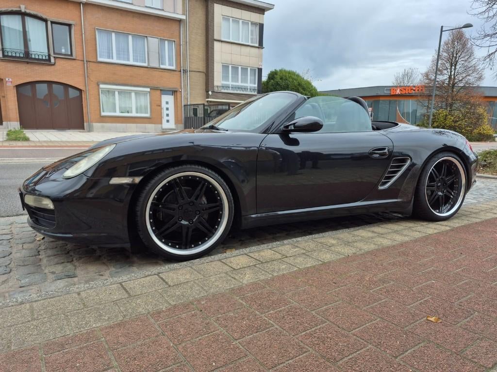 Porsche Boxster 2.7 Benzine — Cabriolet, Achterwielaandrijving, Zwart, Zwart, Leder