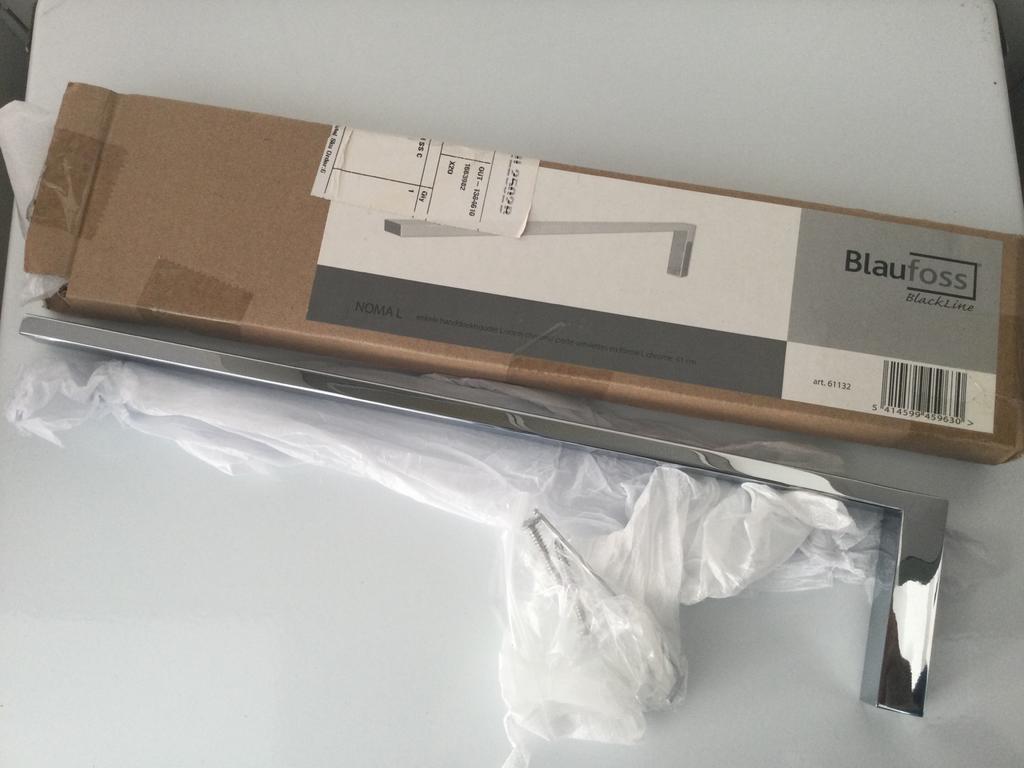 Blaufoss handdoekhouder chroom, nieuw, Ophalen, Zo goed als nieuw