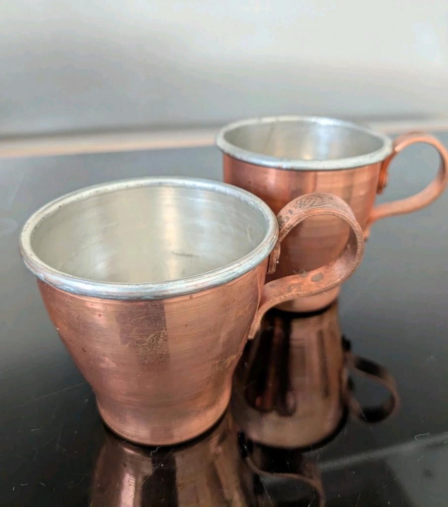 Tasses en cuivre faites main, Enlèvement ou Envoi, Neuf