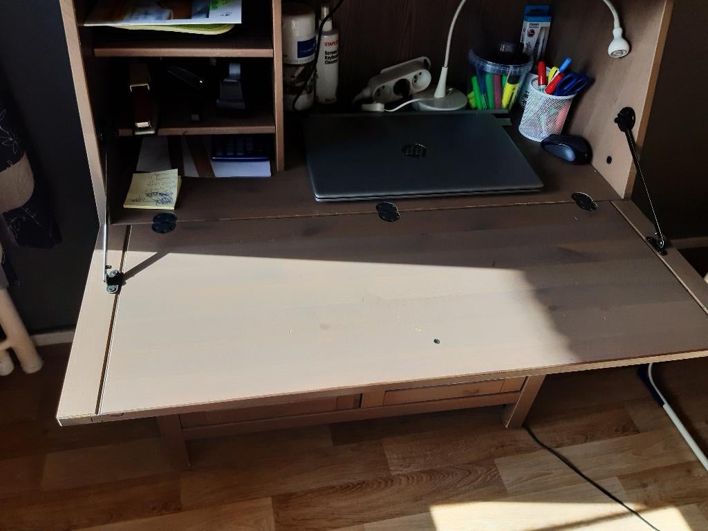 Opbergkast Ikea Hemnes (bruin-grijs), Huis en Inrichting, Ophalen, Zo goed als nieuw