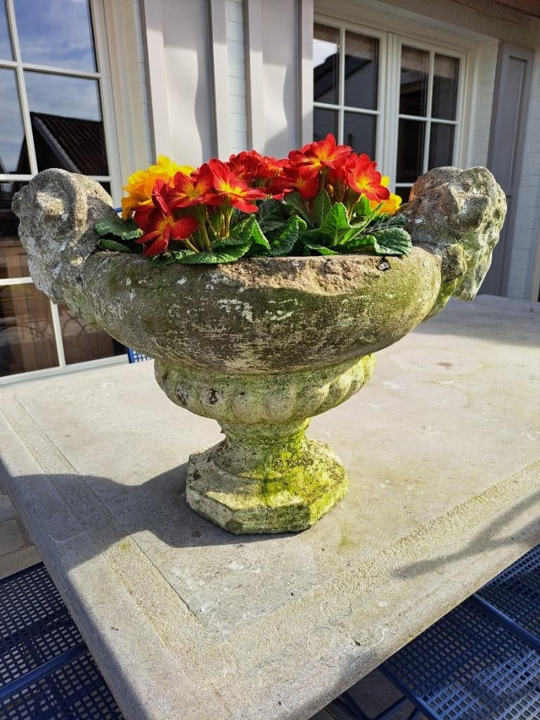 betonnen vaas, Ophalen, Gebruikt