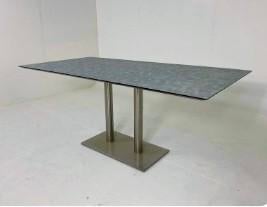 Table salle à manger. L180-l90-H75. Pieds inox, Maison & Meubles, 150 à 200 cm, Comme neuf, Synthétique, Enlèvement