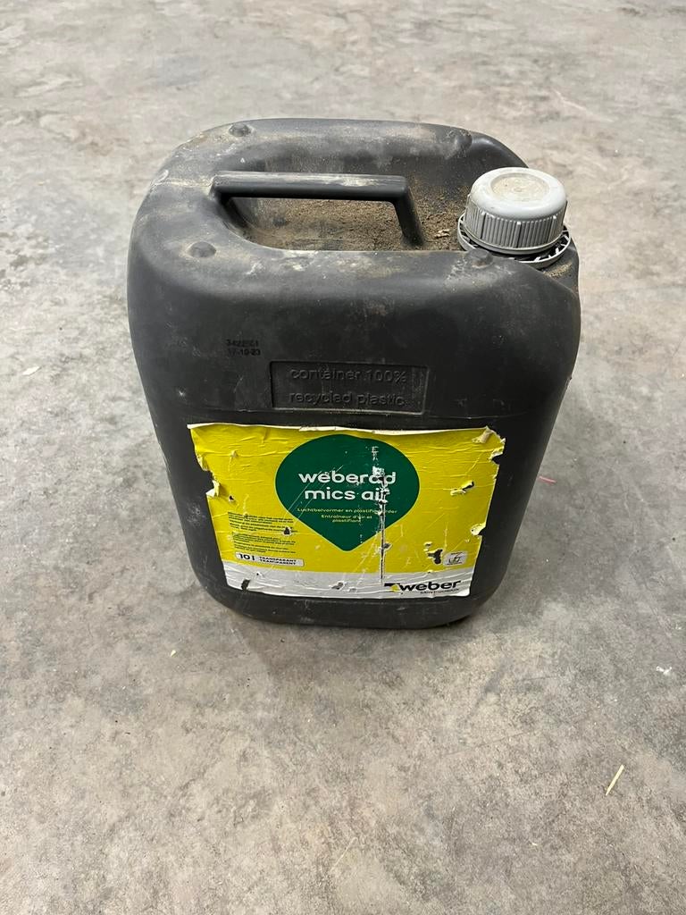 Mortel olie weber 10liter, kleine beetje uit, Ophalen