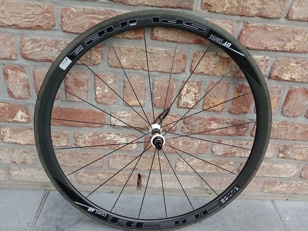 DT Swiss RC38 Spline Carbon Clincher voorwiel, Fietsen en Brommers, Ophalen of Verzenden, Zo goed als nieuw, Wiel, DT-Swiss