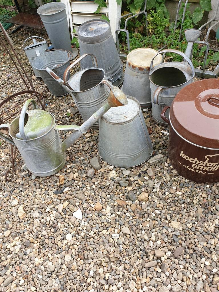 Zinken bakken en emmers, Tuin en Terras, Ophalen of Verzenden, Zo goed als nieuw