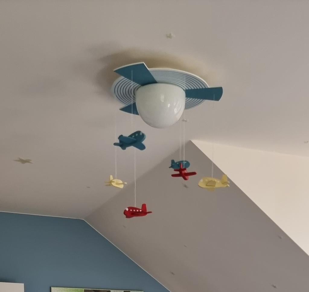 Plafonnier Philips mykidsroom bleu, Enlèvement, Verre