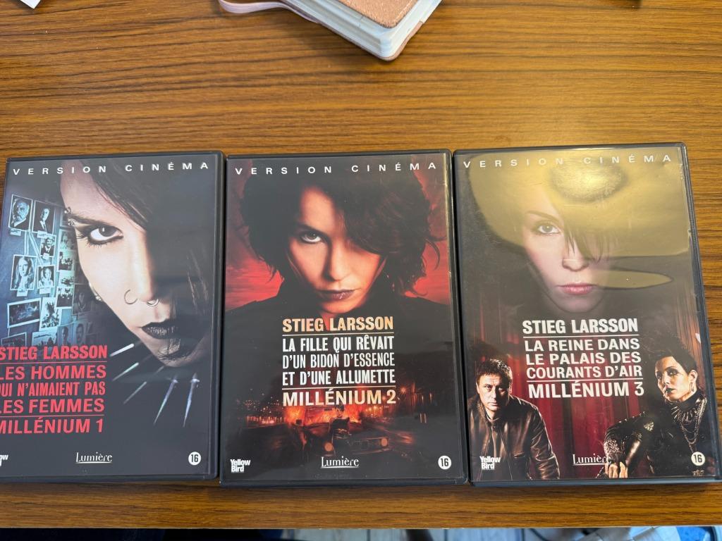 STIEG LARSSON, MILLENIUM 1, 2 EN 3, SET VAN 3 DVD'S, Verzenden, Detective en Krimi