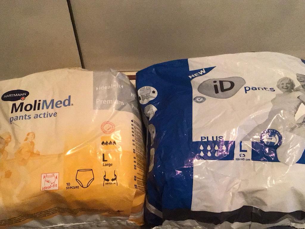 Incontinentie materiaal broekjes maat large, Diversen, Ophalen of Verzenden, Zo goed als nieuw