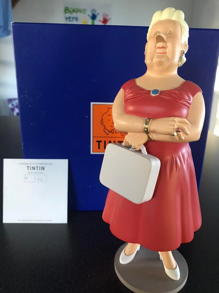 Castafiore 2 figurines en résine, Collections, Personnages de BD, Enlèvement ou Envoi, Comme neuf