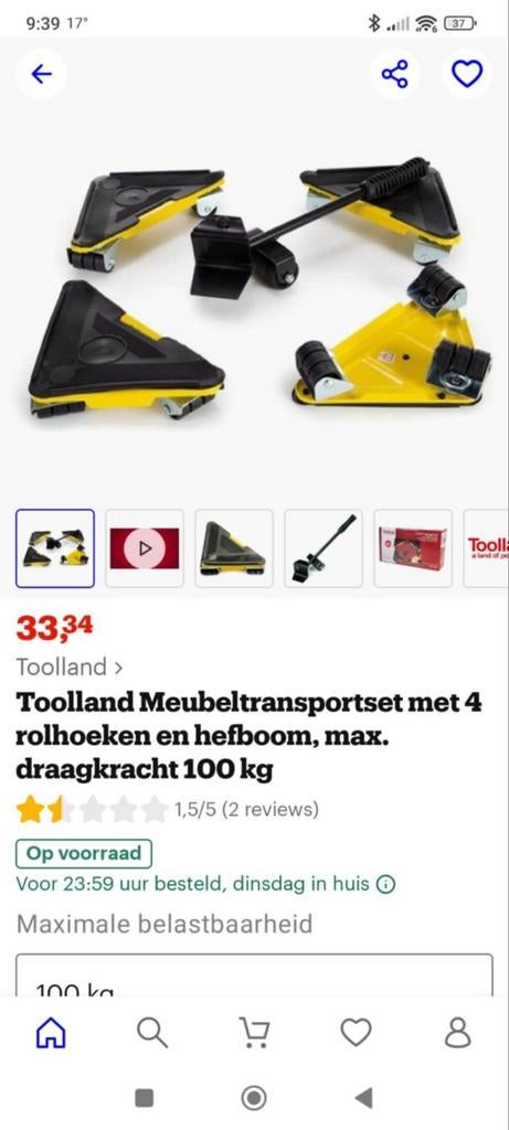 Meubeltransport, Ophalen