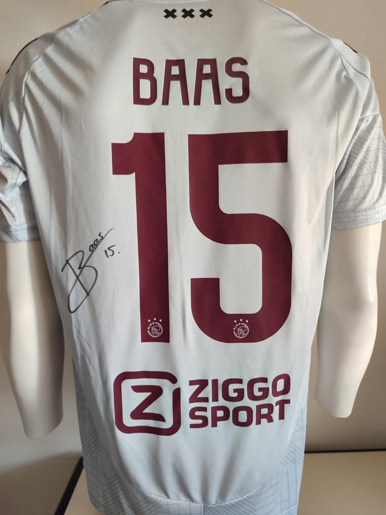 Youri Baas gesigneerd Ajax shirt met coa, Verzamelen, Ophalen of Verzenden, Nieuw, Shirt