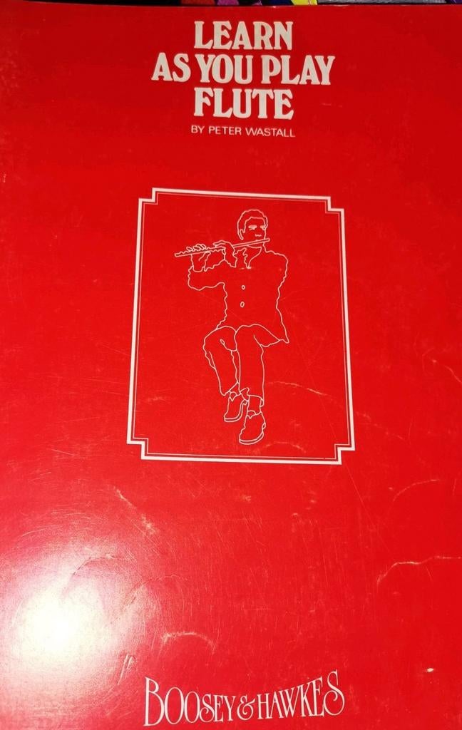 Learn as you play flute, dwarsfluit Bladmuziek 1979 uitgave, Ophalen of Verzenden, Gebruikt, Les of Cursus, Dwarsfluit of Piccolo