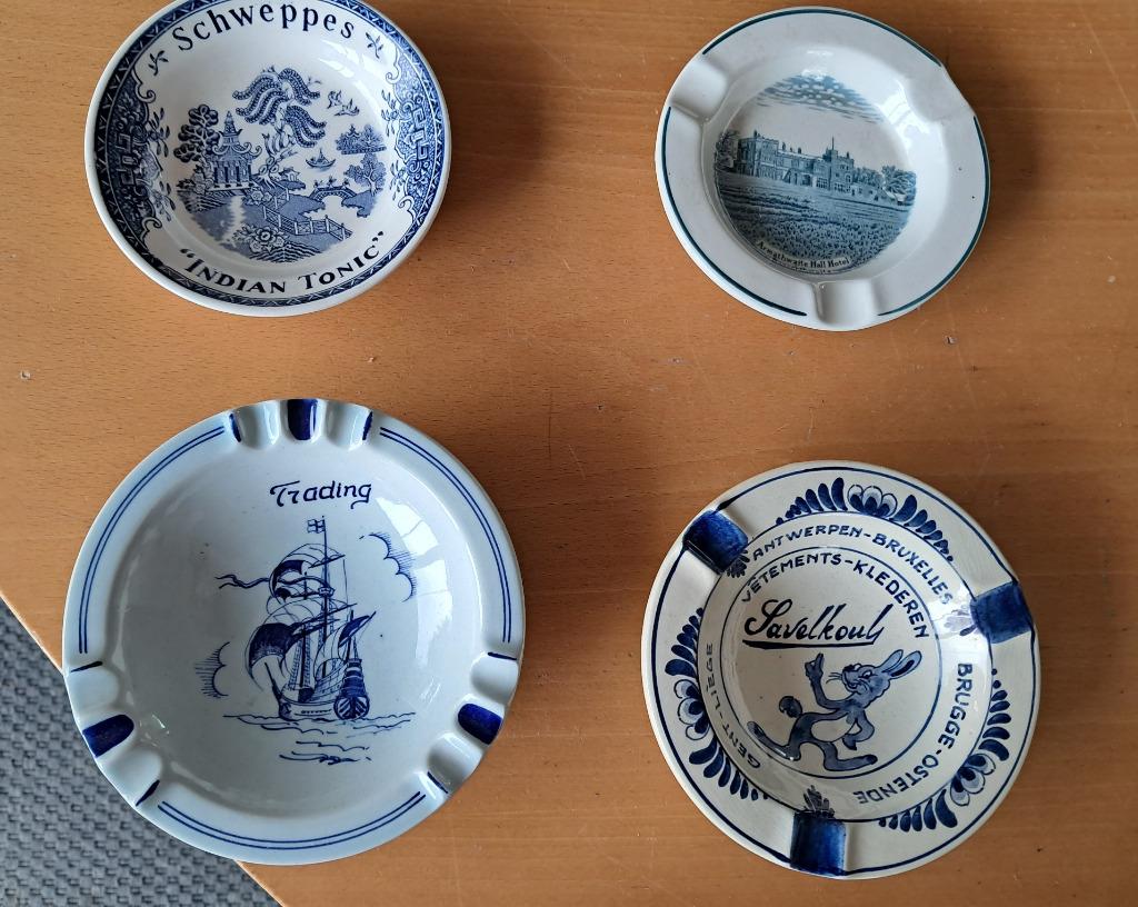 asbak delfts blauw, en allerlei, Antiek en Kunst, Ophalen of Verzenden