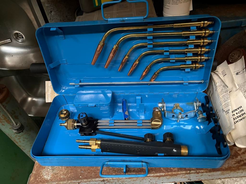 poste de coupe/soudure à gaz oxy-acétylène,, Enlèvement, Comme neuf