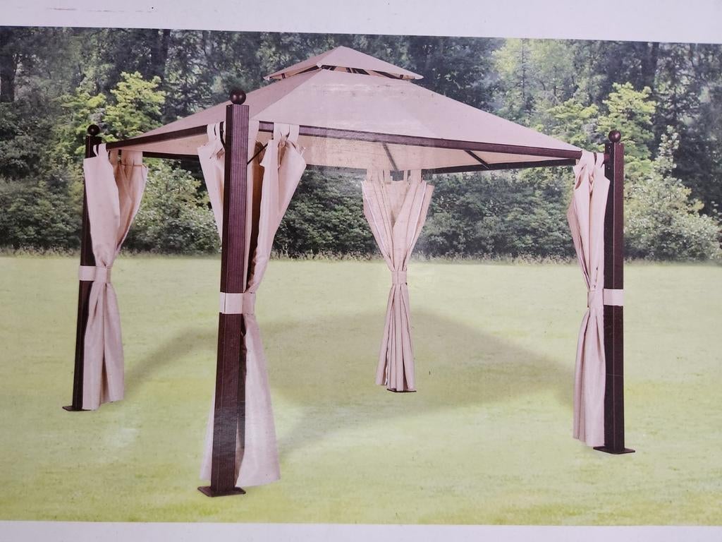 Pergola de luxe élégante et moderne 3 x 3 m, Jardin & Terrasse, Enlèvement, Tente de réception