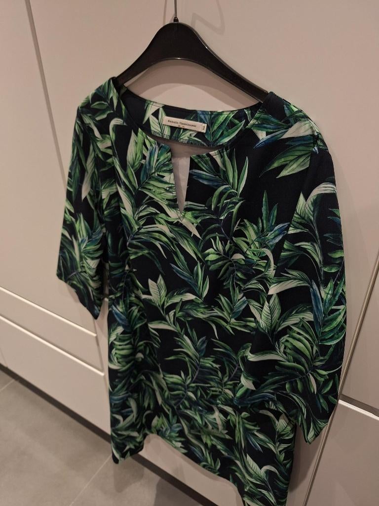 Prachtige designerjurk Nathalie Vleeschouwer, Kleding | Dames, Jurken, Ophalen, Maat 46/48 (XL) of groter, Zo goed als nieuw, Nathalie vleeschouwer