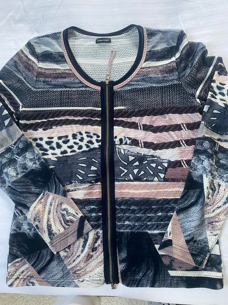 Veelgekleurde vest met rits Gerry Weber maat 38, Ophalen of Verzenden, Zo goed als nieuw, Maat 38/40 (M), Overige kleuren